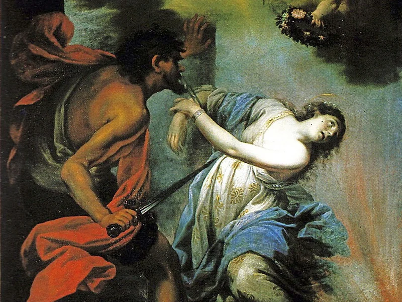1675-Giovanni Camillo Ciabilli - Martirio di Santa Lucia